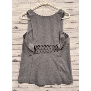 LULULEMON Sweaty or Not Tank Top Sz 10 Slate Gray  Active Stretch Gym Workout